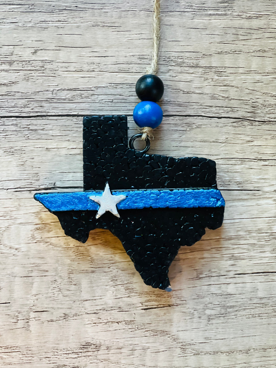 Texas Thin Blue Line car freshie Sweet Southern Scents Fragrance Co.